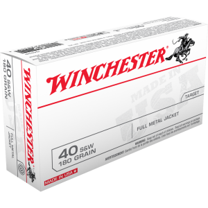 Winchester USA .40 S&W 180 gr. FMJ 50ct
