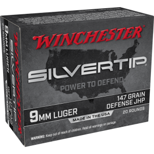 Winchester Silvertip 9mm Luger 147gr. JHP 20ct