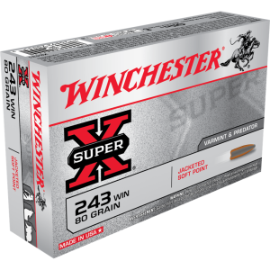Winchester Super-X .243 Win 80 gr. PSP 20ct