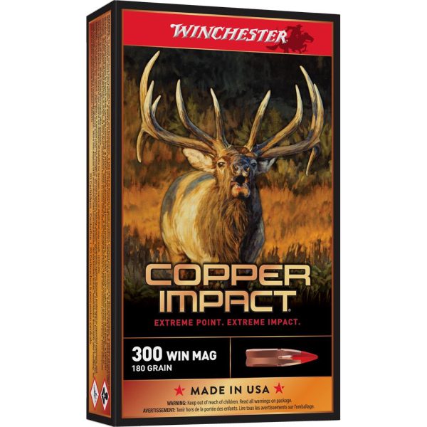 Winchester Copper Impact Rifle Ammunition 300 WSM 180 gr. BT 2900 fps 20-ct