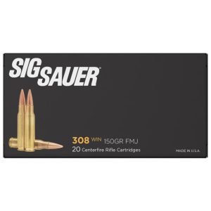 Sig Sauer AMMO .308 WIN 150GR ELITE BALL FMJ 20ct