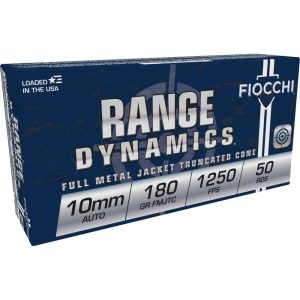 Fiocchi 10mm Auto 180gr FMJTC 50ct