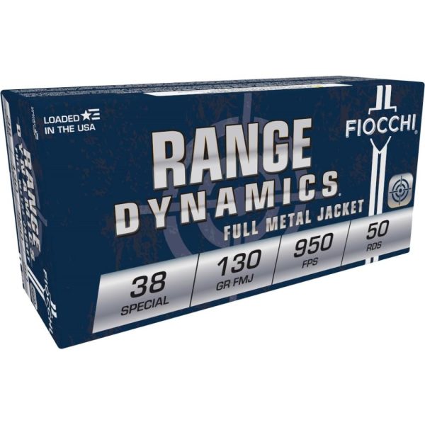 Fiocchi Pistol Shooting Dynamics .38 Spl 130 gr FMJ 50ct