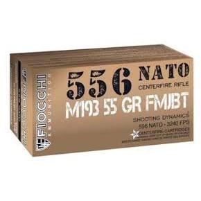 Fiocchi Shooting Dynamics 5.56mm NATO 55 gr FMJ 50ct