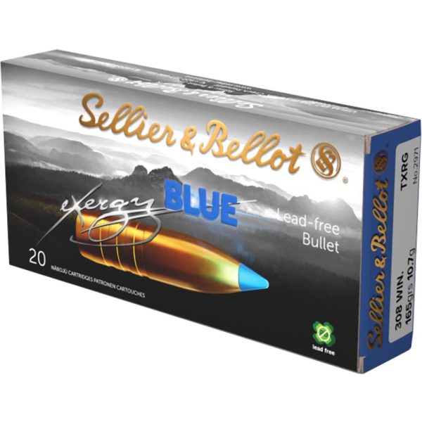 Sellier & Bellot eXergy Blue .308 Win 165gr 20ct