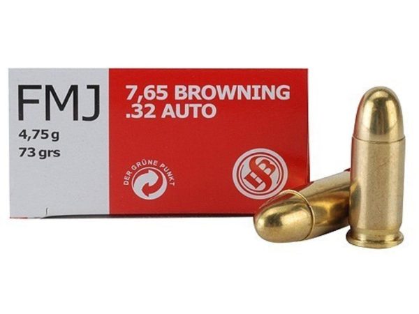 Sellier & Bellot .32 ACP 73 gr FMJ 50ct