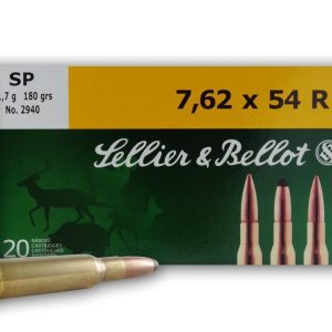 Sellier & Bellot Rifle Ammunition 7.62x54R 180 gr SP 2625 fps - 20-box