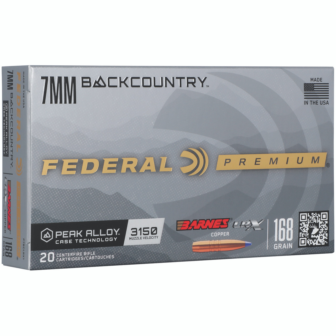 Federal Gold Medal Barnes 7mm Bc 168gr 20ct