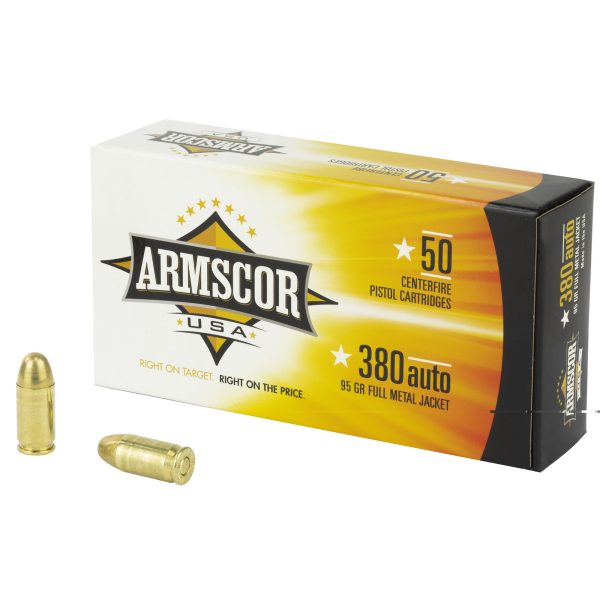 Armscor .380acp 95gr Fmj 50ct