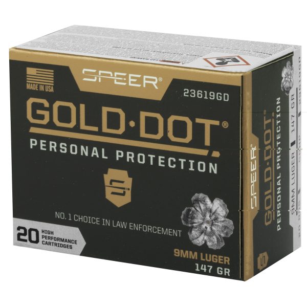 Spr Gold Dot 9mm 147gr Hp 20-200 - Image 3