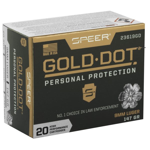 Spr Gold Dot 9mm 147gr Hp 20-200 - Image 2