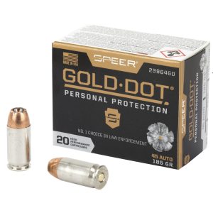 Speer Gold Dot .45acp 185gr Hp 20ct