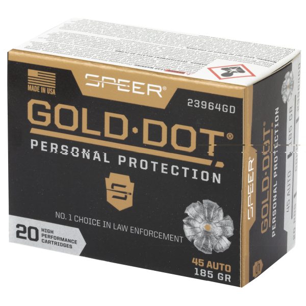 Speer Gold Dot .45acp 185gr Hp 20ct - Image 4