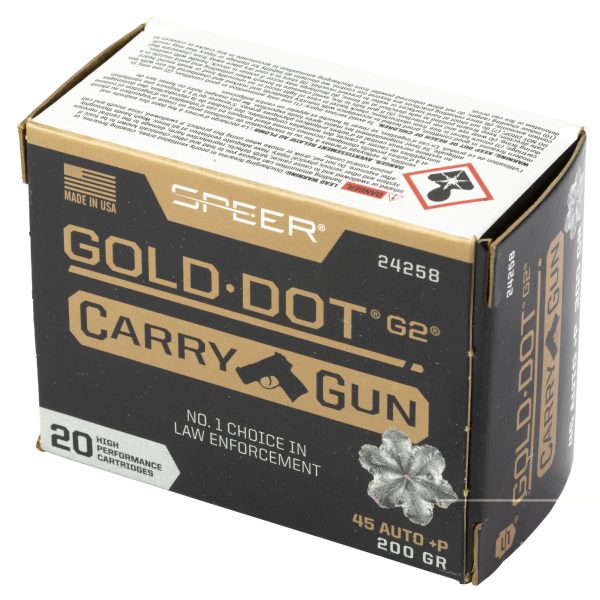 Speer Gold Dot Carry Gun .45auto +p 200gr 20ct - Image 3