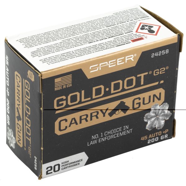 Speer Gold Dot Carry Gun .45auto +p 200gr 20ct - Image 4