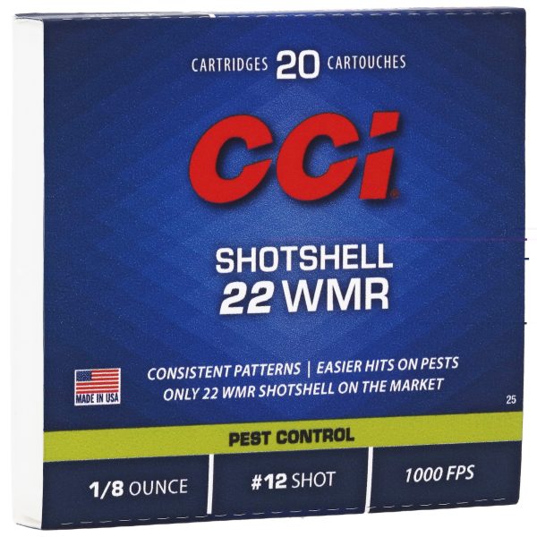 CCI .22wmr Aluminum Shotshell #12 20ct