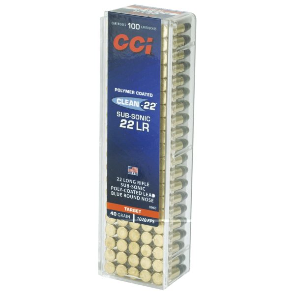 CCI .22lr Sub 40gr Lrn Blue 100CT - Image 2