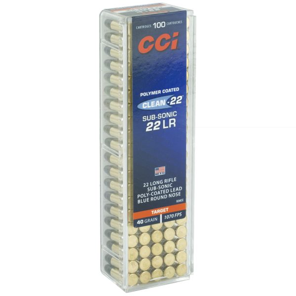 CCI .22lr Sub 40gr Lrn Blue 100CT - Image 4
