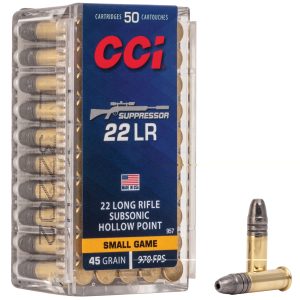 CCI .22lr Suppressor 45gr Hp 50CT