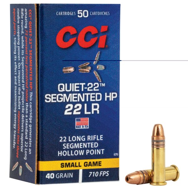 CCI Quiet Segmented .22lr 40gr Hp 50CT