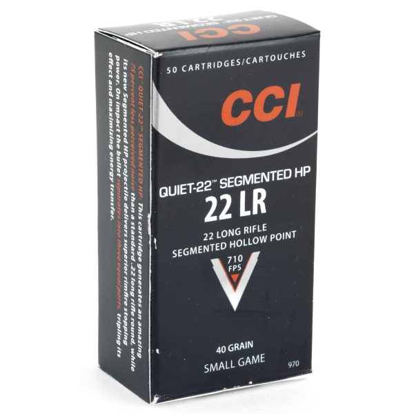 CCI Quiet Segmented .22lr 40gr Hp 50CT - Image 4