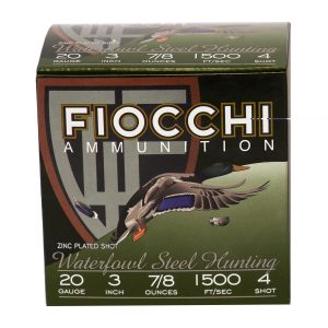 Fiocchi 20ga #4 Flyway Steel 25ct