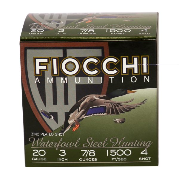 Fiocchi 20ga #4 Flyway Steel 25ct