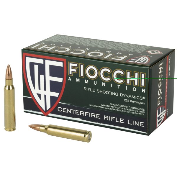 Fiocchi .223rem 62gr Fmjbt 50ct