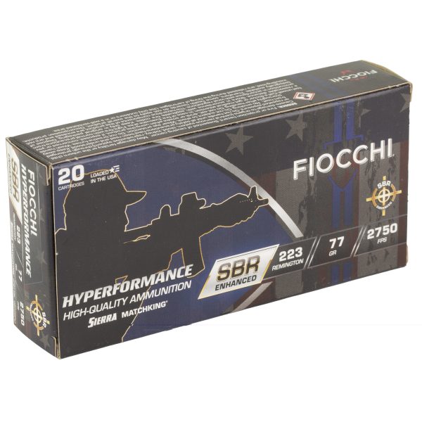 Fiocchi Hyperformance SBR .223rem 77gr 20ct - Image 2