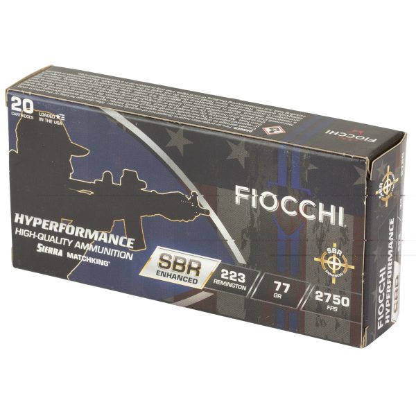 Fiocchi Hyperformance SBR .223rem 77gr 20ct - Image 3