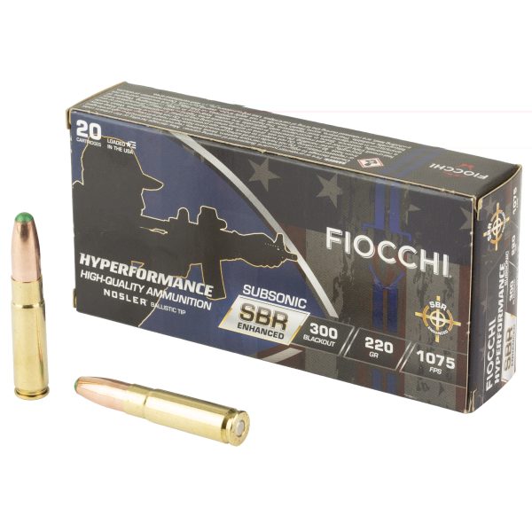 Fiocchi Hyperformance SBR .300blk 220gr 20ct