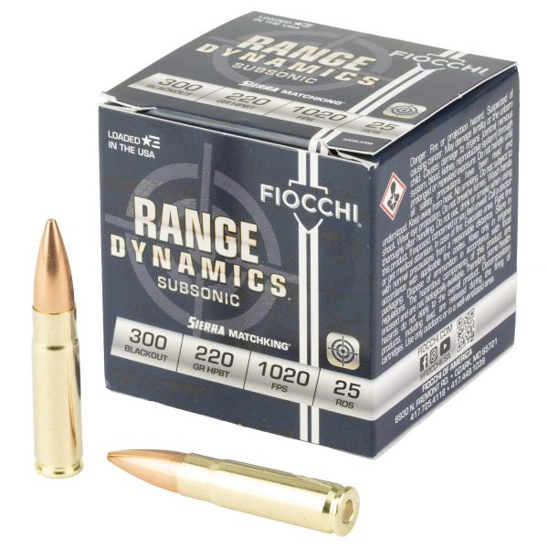 Fiocchi Range Dynamics .300blk 220gr 25ct