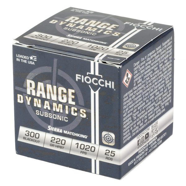 Fiocchi Range Dynamics .300blk 220gr 25ct - Image 4