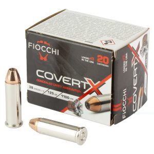 Fiocchi Covert X .38spl+p 125gr 20ct