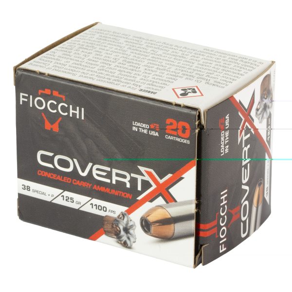 Fiocchi Covert X .38spl+p 125gr 20ct - Image 4