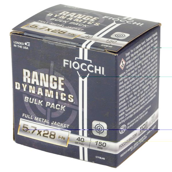 Fiocchi Range Dynamics 5.7x28mm 40gr FMJ 150ct - Image 3