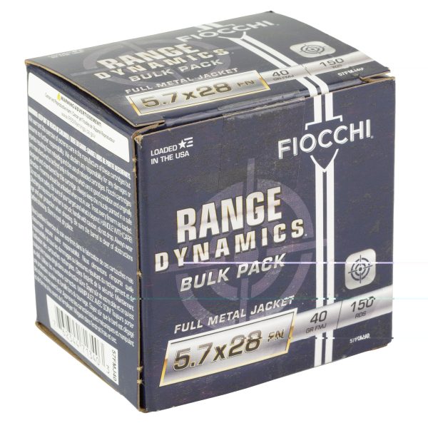 Fiocchi Range Dynamics 5.7x28mm 40gr FMJ 150ct - Image 4