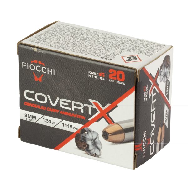 Fiocchi Covertx 9mm 124gr Jhp 20ct - Image 4