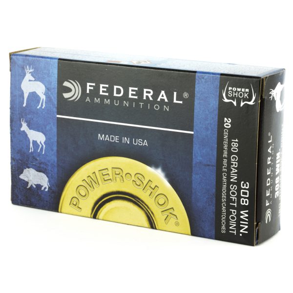 Federal PowerShok .308win 180gr Sp 20ct - Image 3