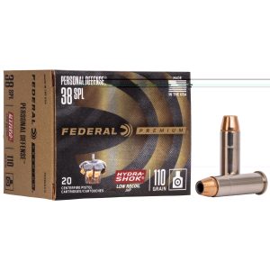 Federal Personal Defense Hydra-shok .38spl 110gr 20ct