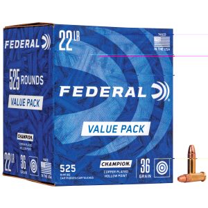 Federal Champion .22lr 36gr Cp Hp 525ct