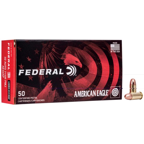 Federal American Eagle .32acp 71gr Fmj 50ct