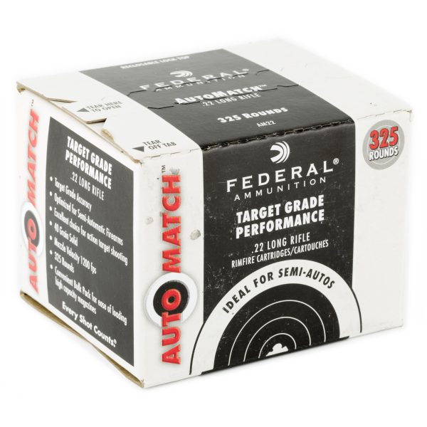 Federal Auto Match .22lr 40gr Sld 325ct - Image 2