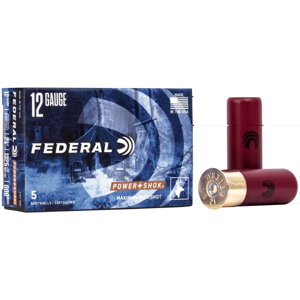 Federal Powershok 12ga 2.75 8p 000bck 5ct