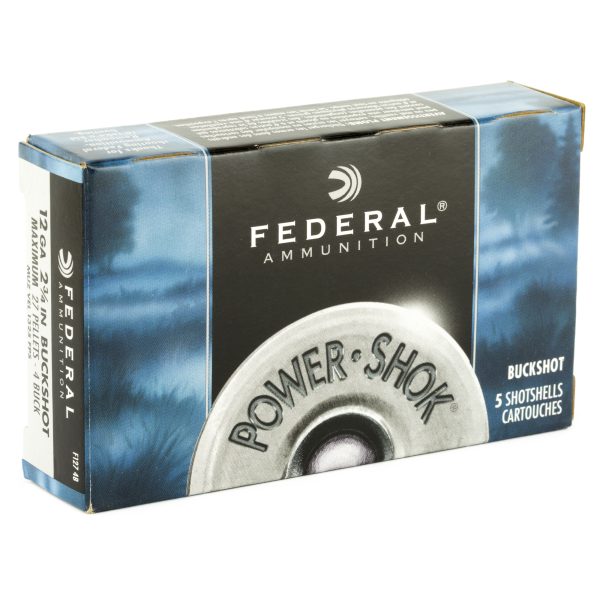 Federal Powershok 12ga 2.75 Mx #4 Bck 5ct - Image 4