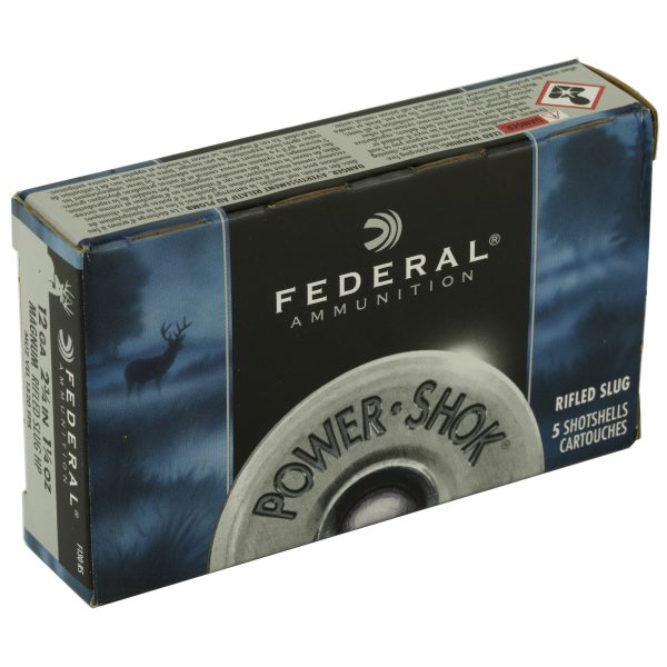 Federal Powershok 12ga 2.75 Mg Rfl Sg 5ct - Image 2