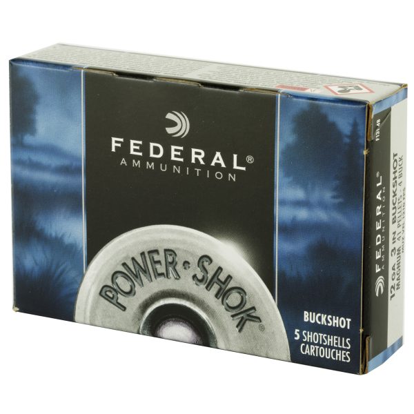 Federal Powershok 12ga 3" Mg #4 Bck 5ct - Image 3