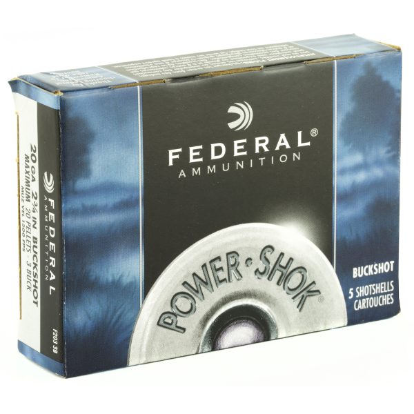 Federal Powershok 20ga 2.75 Mx #3 Bck 5ct - Image 4