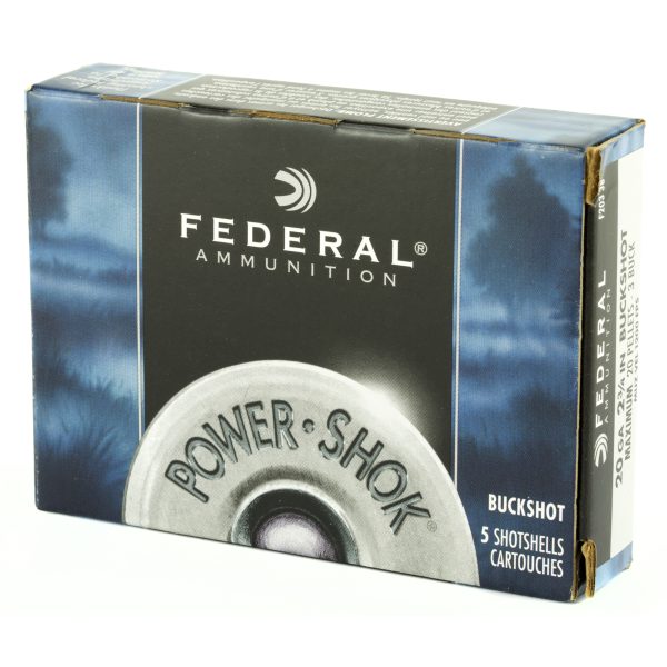Federal Powershok 20ga 2.75 Mx #3 Bck 5ct - Image 2