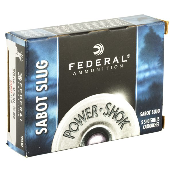 Federal Powershok 20ga 2.75 7-8oz Slg 5ct - Image 2